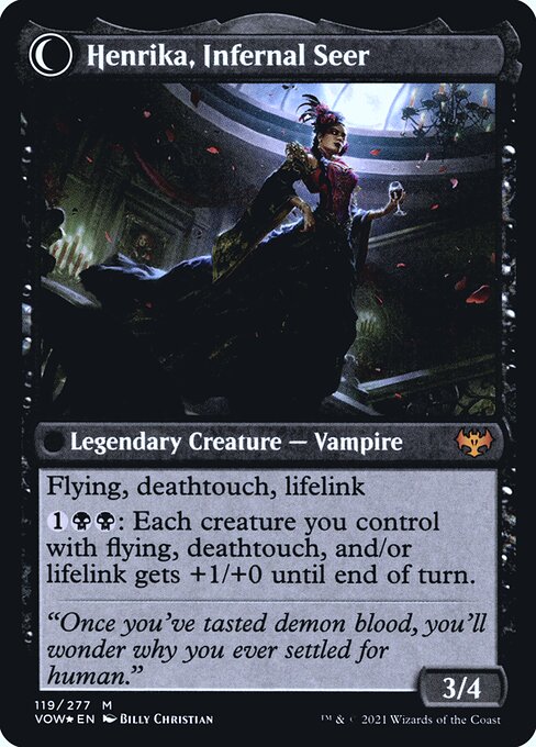 Henrika Domnathi // Henrika, Infernal Seer - Verso