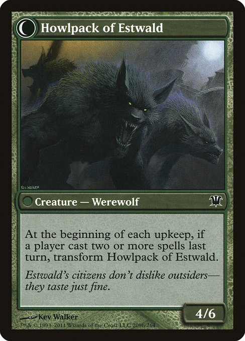 Villagers of Estwald // Howlpack of Estwald - Verso