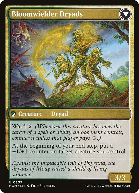 Invasion of Moag // Bloomwielder Dryads - Verso