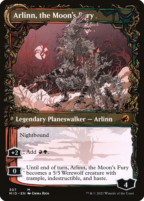 Arlinn, the Pack's Hope // Arlinn, the Moon's Fury - Verso