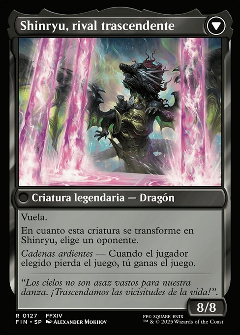Zenos yae Galvus // Shinryu, Transcendent Rival - Verso