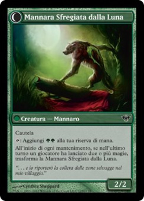 Scorned Villager // Moonscarred Werewolf - Verso