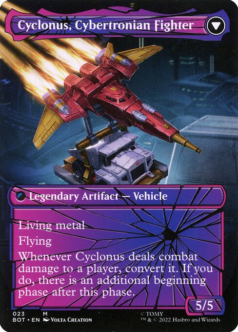 Cyclonus, the Saboteur // Cyclonus, Cybertronian Fighter - Verso