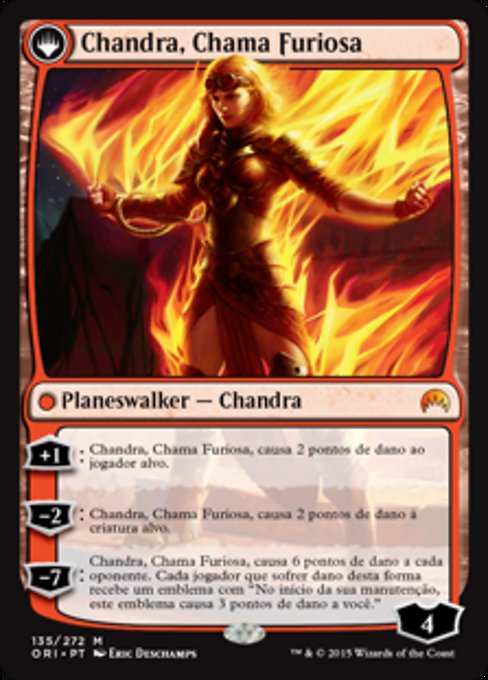 Chandra, Fire of Kaladesh // Chandra, Roaring Flame - Verso