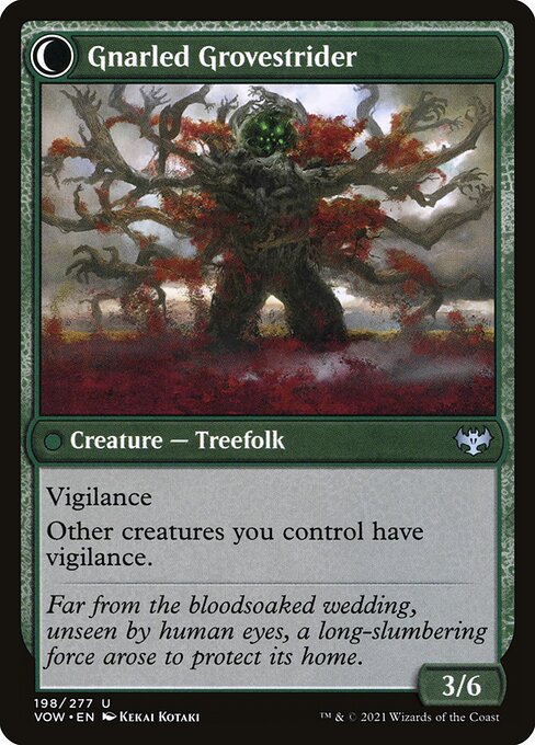 Dormant Grove // Gnarled Grovestrider - Verso