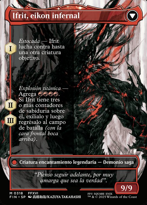 Clive, Ifrit's Dominant // Ifrit, Warden of Inferno - Verso