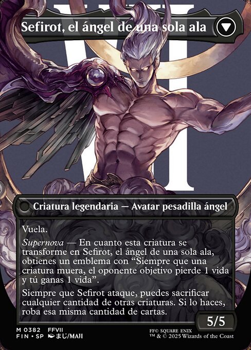 Sephiroth, Fabled SOLDIER // Sephiroth, One-Winged Angel - Verso