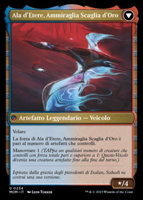 Invasion of Kaladesh // Aetherwing, Golden-Scale Flagship - Verso