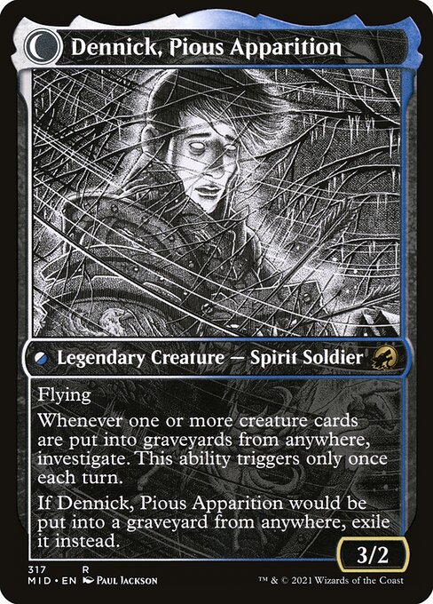 Dennick, Pious Apprentice // Dennick, Pious Apparition - Verso