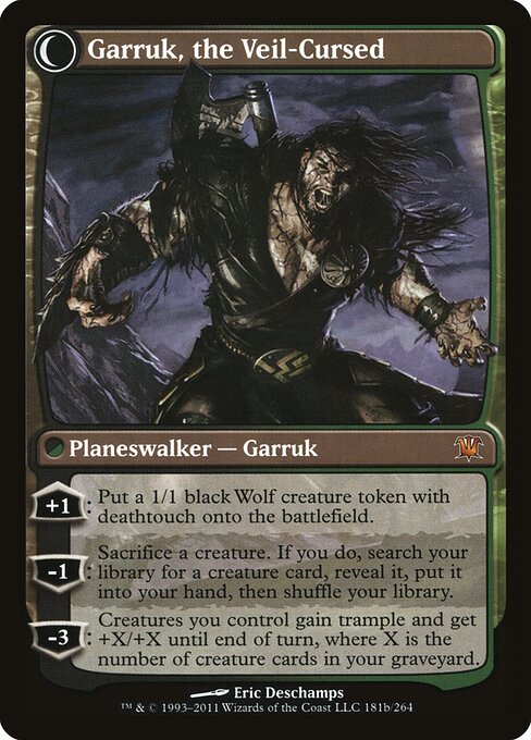 Garruk Relentless // Garruk, the Veil-Cursed - Verso