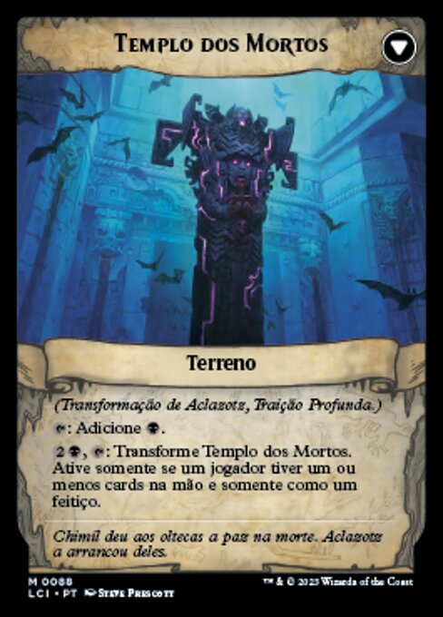 Aclazotz, Deepest Betrayal // Temple of the Dead - Verso