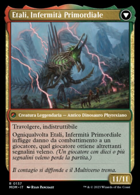 Etali, Primal Conqueror // Etali, Primal Sickness - Verso