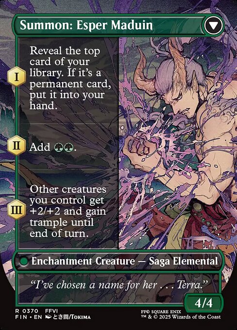Esper Origins // Summon: Esper Maduin - Verso