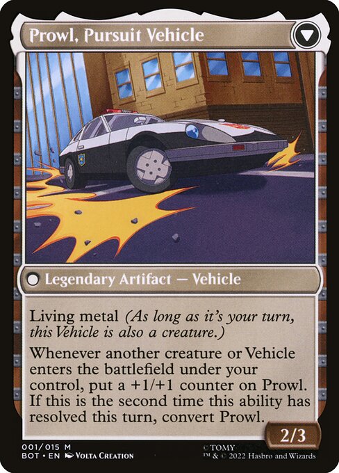 Prowl, Stoic Strategist // Prowl, Pursuit Vehicle - Verso