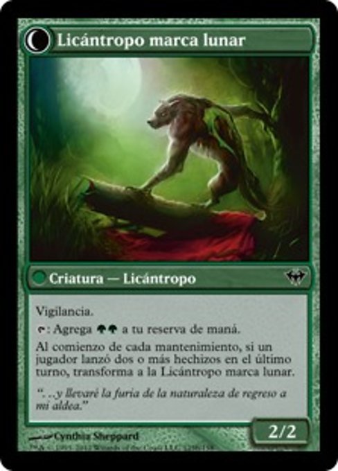 Scorned Villager // Moonscarred Werewolf - Verso