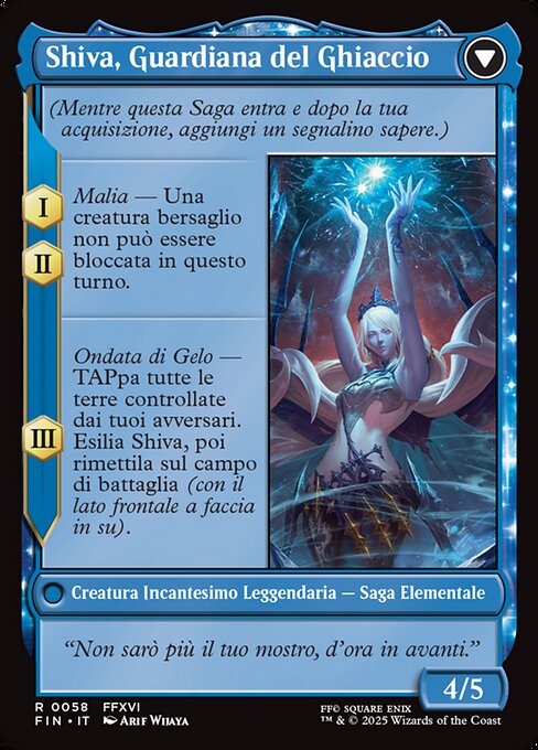 Jill, Shiva's Dominant // Shiva, Warden of Ice - Verso