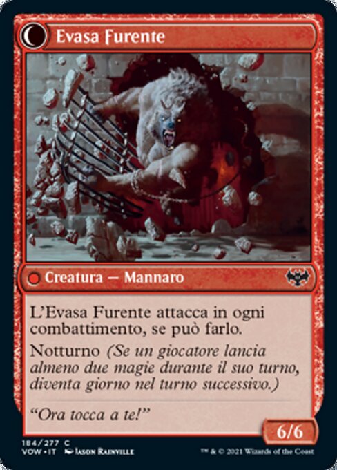 Weary Prisoner // Wrathful Jailbreaker - Verso