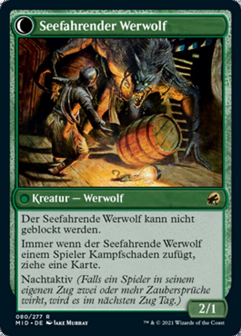 Suspicious Stowaway // Seafaring Werewolf - Verso
