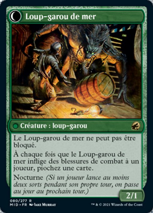 Suspicious Stowaway // Seafaring Werewolf - Verso