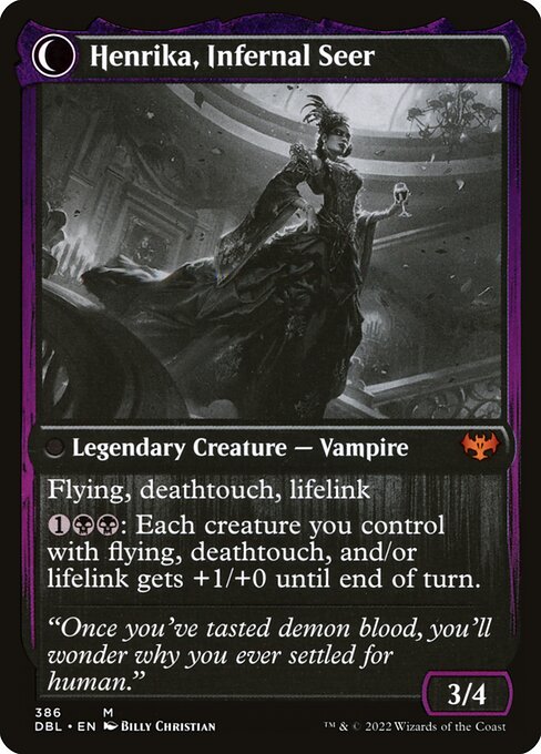 Henrika Domnathi // Henrika, Infernal Seer - Verso