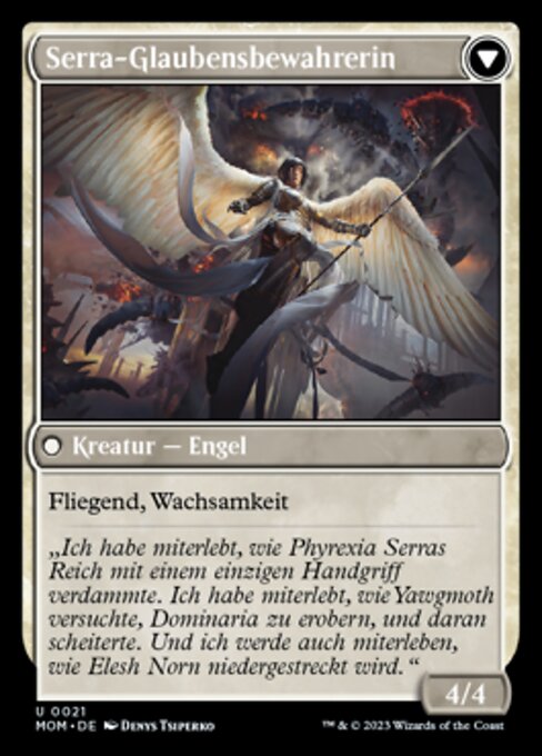 Invasion of Dominaria // Serra Faithkeeper - Verso