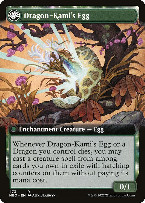 The Dragon-Kami Reborn // Dragon-Kami's Egg - Verso