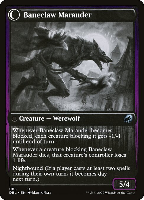 Baneblade Scoundrel // Baneclaw Marauder - Verso