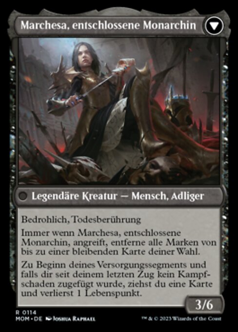 Invasion of Fiora // Marchesa, Resolute Monarch - Verso