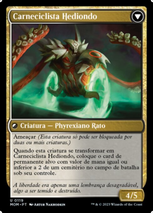 Nezumi Freewheeler // Hideous Fleshwheeler - Verso