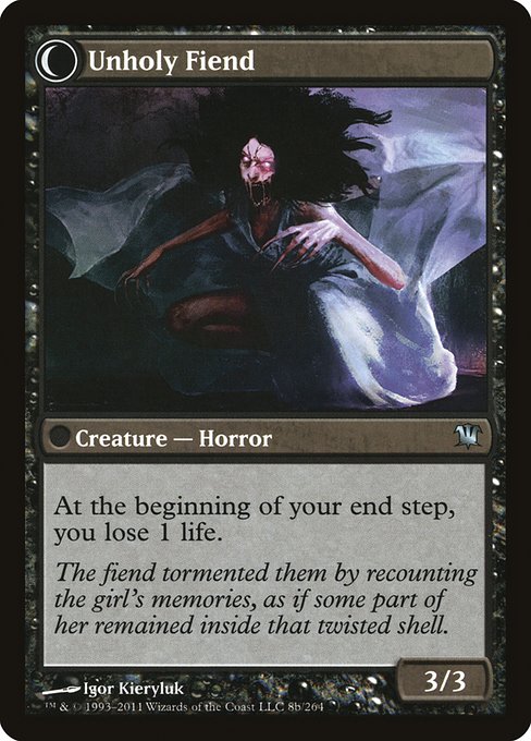 Cloistered Youth // Unholy Fiend - Verso