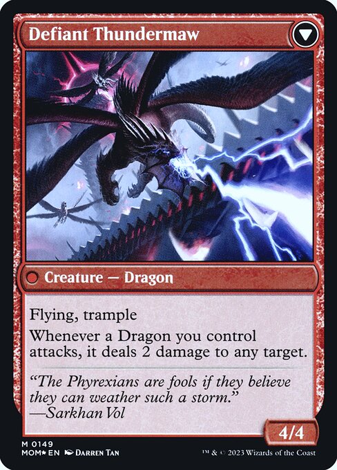 Invasion of Tarkir // Defiant Thundermaw - Verso