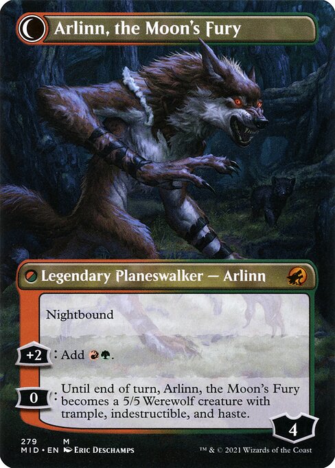 Arlinn, the Pack's Hope // Arlinn, the Moon's Fury - Verso