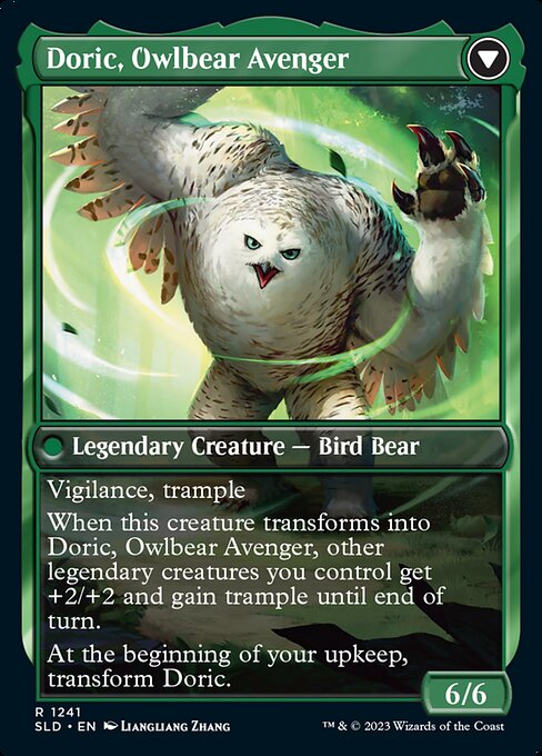Casal, Lurkwood Pathfinder // Casal, Pathbreaker Owlbear - Verso