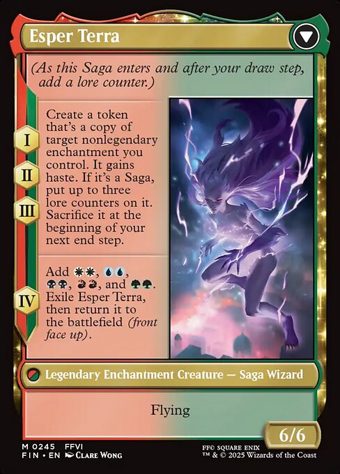 Terra, Magical Adept // Esper Terra - Verso