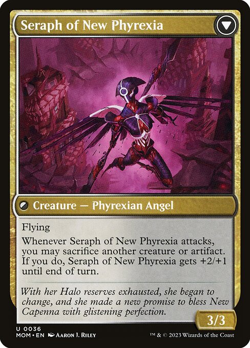 Seraph of New Capenna // Seraph of New Phyrexia - Verso