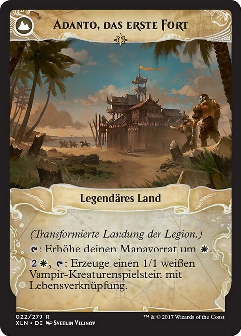 Legion's Landing // Adanto, the First Fort - Verso