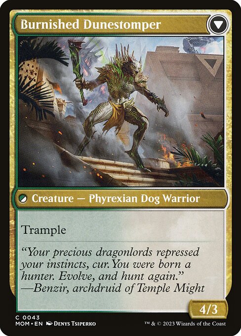 Tarkir Duneshaper // Burnished Dunestomper - Verso