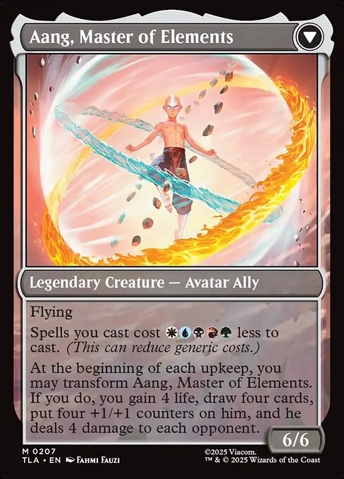 Avatar Aang // Aang, Master of Elements - Verso