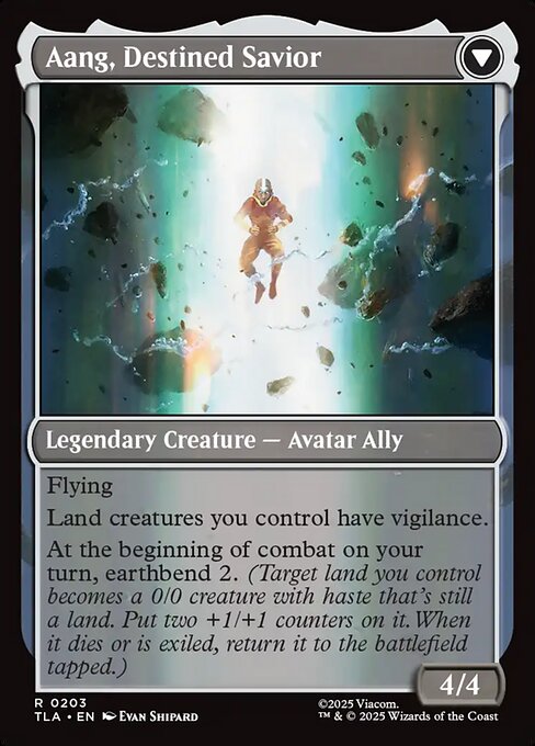 Aang, at the Crossroads // Aang, Destined Savior - Verso