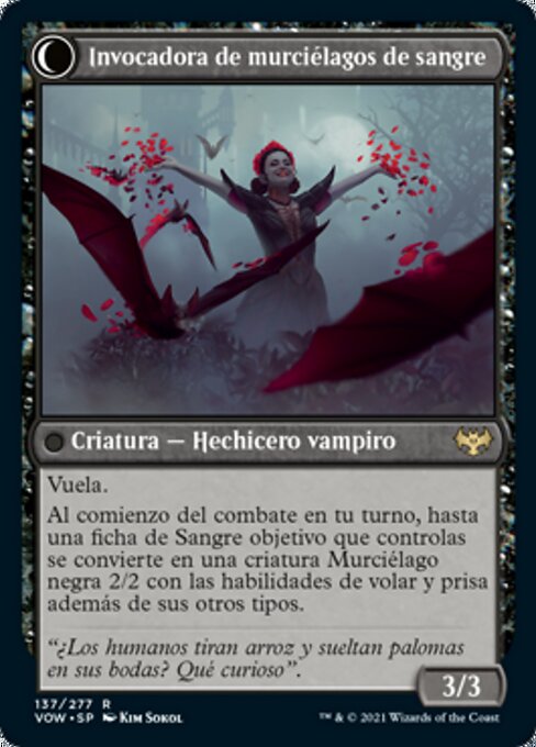 Voldaren Bloodcaster // Bloodbat Summoner - Verso