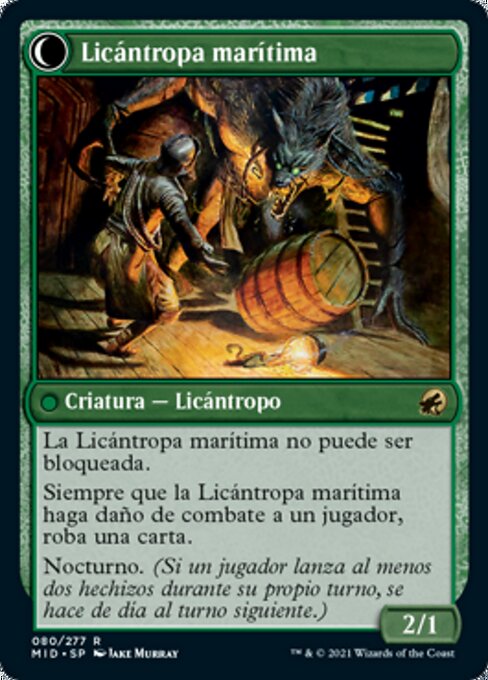 Suspicious Stowaway // Seafaring Werewolf - Verso