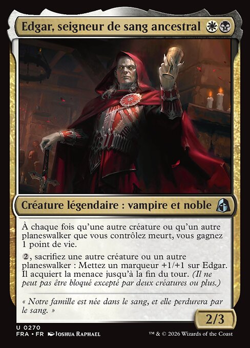 Edgar, Ancient Bloodlord