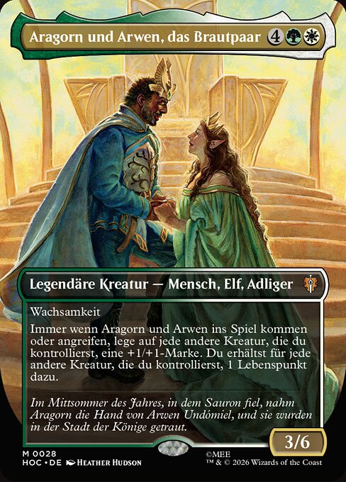 Aragorn and Arwen, Wed