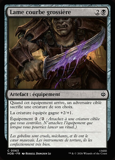 Crude Bent Blade
