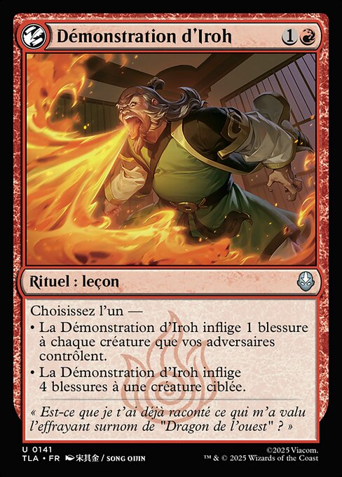 Iroh's Demonstration