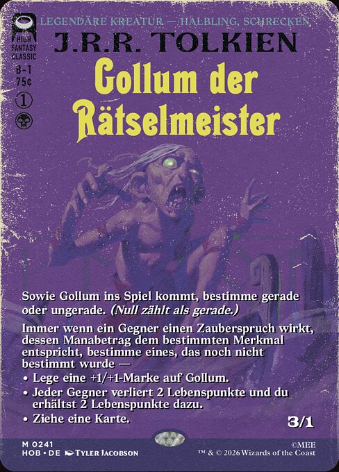 Gollum, Riddle Master