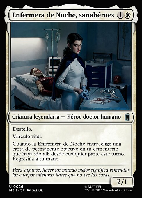 Night Nurse, Healer of Heroes