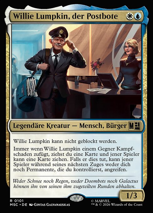 Willie Lumpkin, Postman
