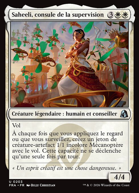 Saheeli, Consul of Oversight