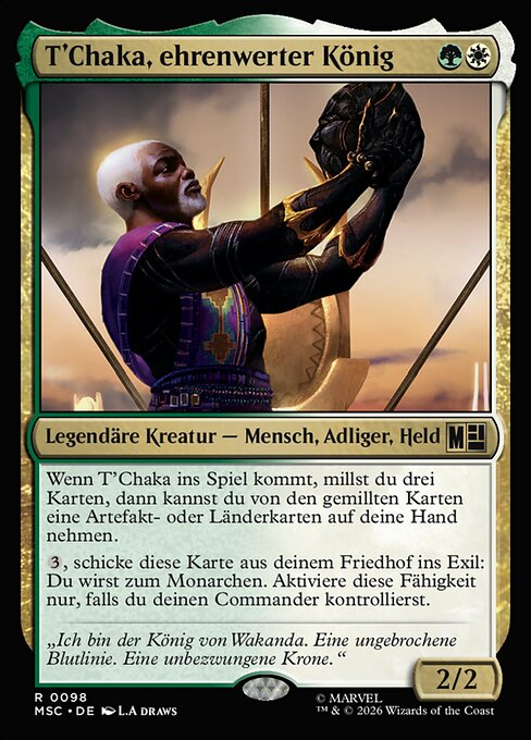 T'Chaka, Venerable King